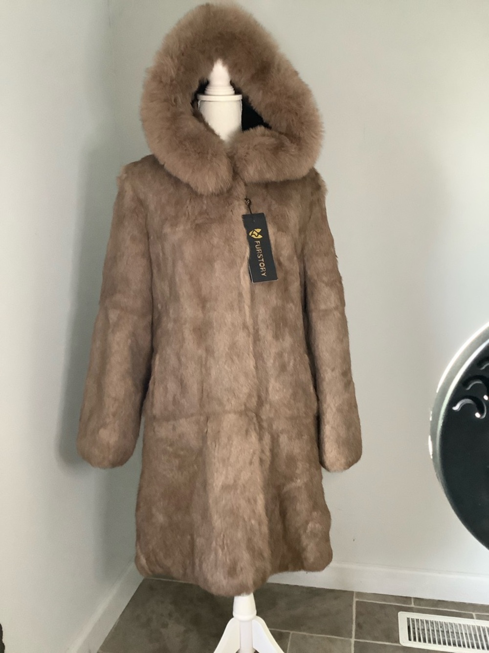 Genuine Rabbit Fur Coat